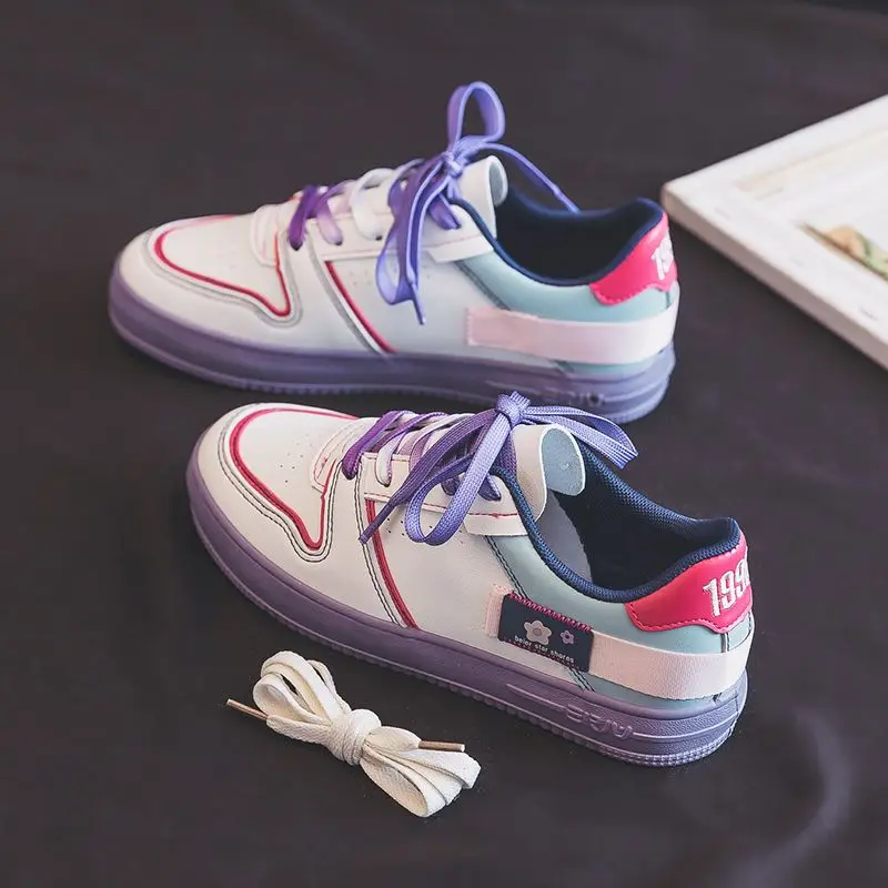 

Autumn Winter Casual White Shoes Lolita Women Flat Sweet Cute Girls Fashion Cosplay Sports Leisure Board Shoes Loli Sneakers