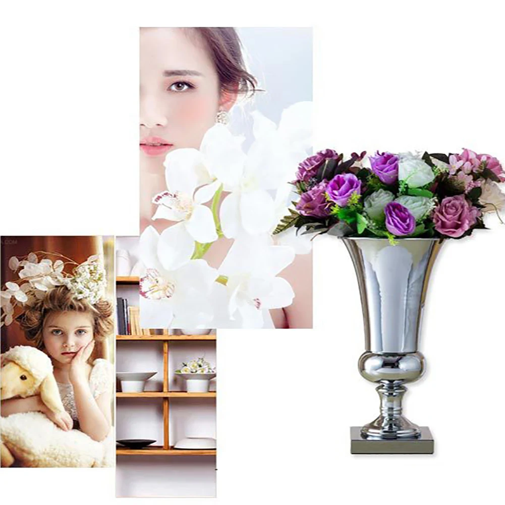 

Anniversary Birthday Home Ceremony Metal Party Event Arrangements Vase Table Decorative European Style Flower Stand Living Room