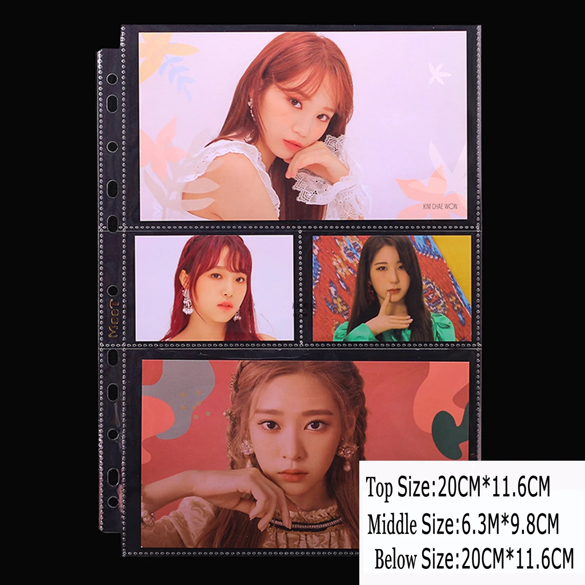 

20pages 6inch 4 pockets cards page Photo Album cards combination page for Magical currency collection board game star Post card