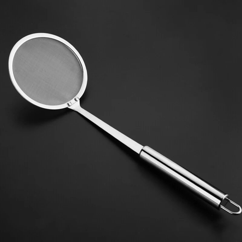 

MyLifeUNIT Stainless Steel Fine Mesh Strainer Grease Skimmer Spoon and Mesh Food Strainer Professional kitchen supplies