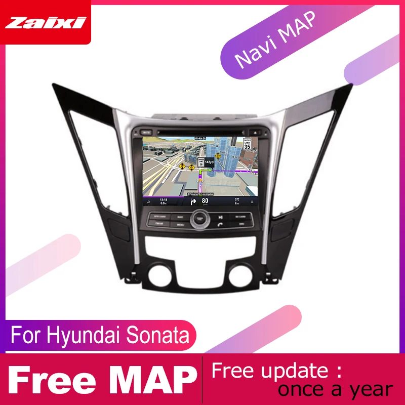 Sale ZaiXi For Hyundai Sonata YF 2011~2014 Car Android Multimedia System 2 DIN Auto DVD Player GPS Navi Navigation Radio Audio WiFi 4