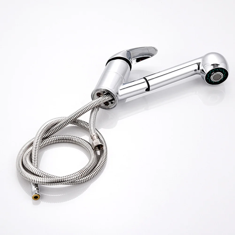  Pull Out Spray Sink Kitchen Faucet Zinc Alloy Mixer Tap Swivel Spout Single Handle grifo cocina kit - 4000110444079