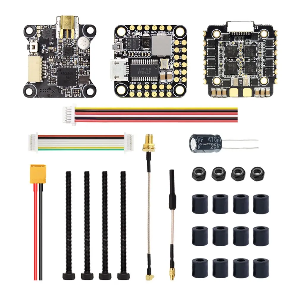 

HGLRC FD435-VTX Stack Flytower 20x20 3-6S FD F4 Mini Flight Controller 35A BL32 4in1 ESC FD VTX Mini Video Transmitter