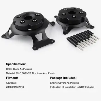 

Motorcycle Engine Stator Cover Engine Guard Protection Side Shield Protector for Kawasaki Z750 Z800 2013 - 2017 Z 750 800 13-17