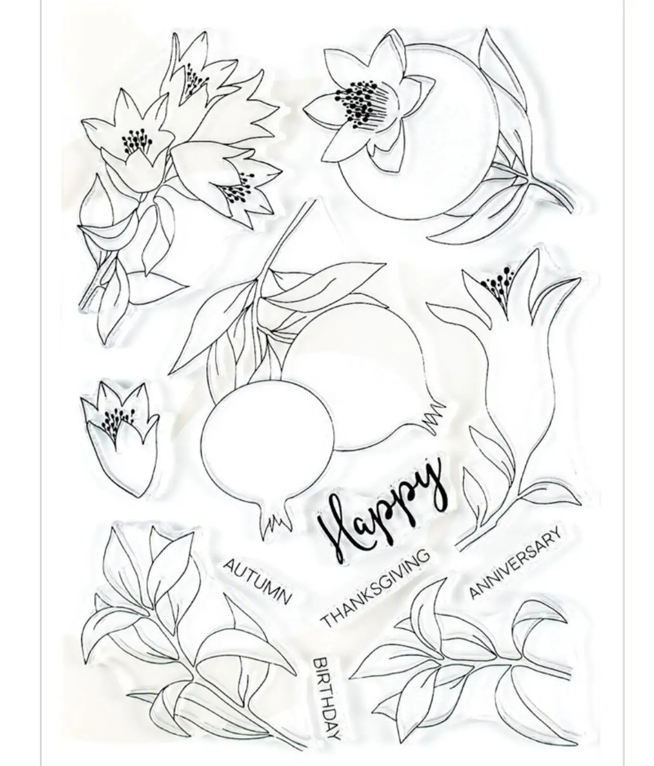

FLOWER Trasparente CleaTransparent Clea r Silicone Stamp/Seal for DIY scrapbooking/photo album Decorative clear stamp A3091