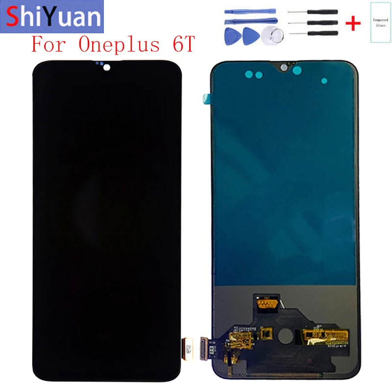 Качественный жк-дисплей 6 41 дюйма TFT для Oneplus 6T A6010 A6013 замена дисплея с рамкой
