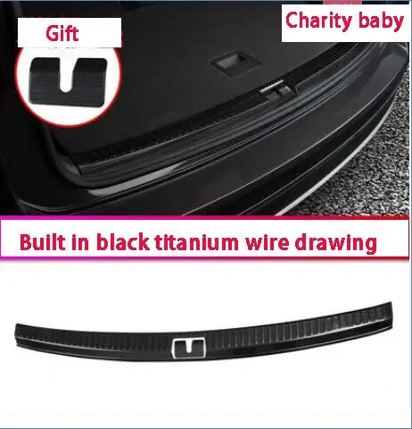 Применяется только для Volkswagen Teramont boot guard special tertmona задняя защита отделка полосы специальный приветственный педаль - Цвет: 304 stainless steel