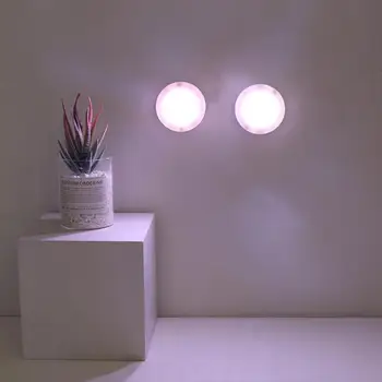 

Cabinet Light Wireless Dimmable Touch Sensor Dual Color LED Night Lamps Remote Control Color Kitchen Bedroom Stair Night Lamp