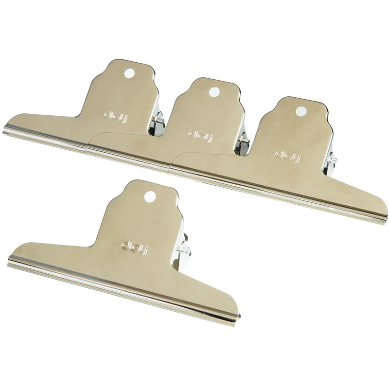 

Deli Yamagata tie piao jia 9531 Metal Newspapers And Periodicals Information zheng li jia Courier Waybill Ticket Clips 4 of/Bag