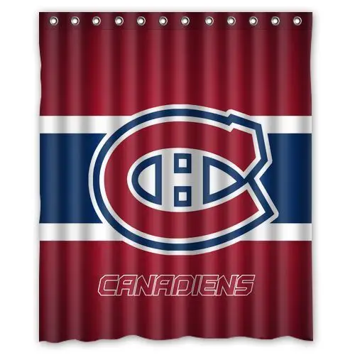 Персонализированные Montreal Canadiens хоккейные водонепроницаемые занавески для ванной