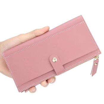 

2020 Women's Wallet Long Pu Red Wallet Porte Feuille Femme Female Purse Clutch Money Woman Wallet Billetera Mujer Carteras