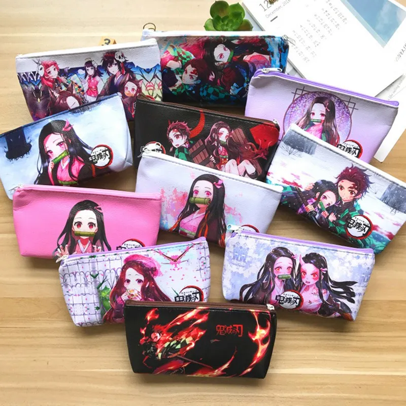

Demon Slayer Kimetsu No Yaiba Anime Pen Bag Pencilcase Student Pencil Stationery Case Stationery Storage Pouch School Supplies