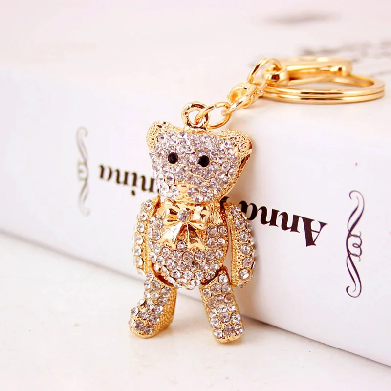 Bow Tie Teddy Bear Fashion Creative Keychain Cartoon Bear Keychains