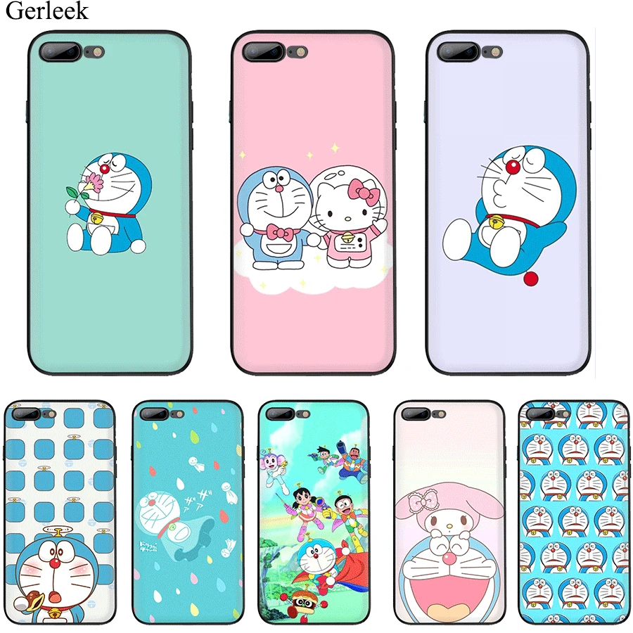 

Doraemon Phone Case Cover for iPhone 11 Pro X XS XR Max iPhone 7 8 6 6s Plus 5 5S SE Cute