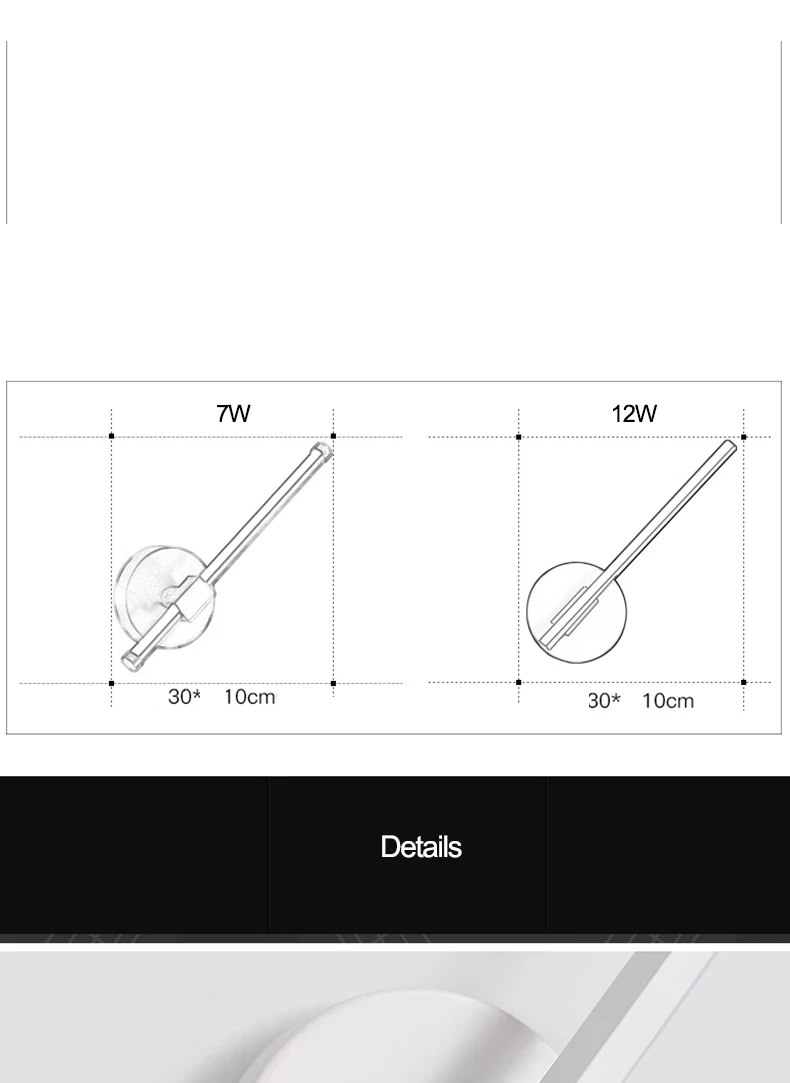 北欧壁灯-卧室简约现代led灯具创意个性客厅书房墙壁过道墙床头灯-tmall_10