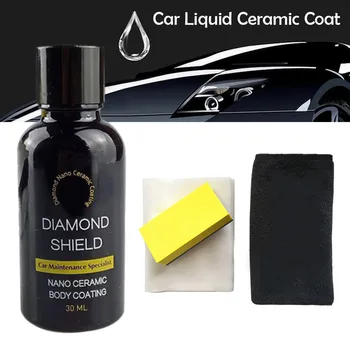 

9H Car Oxidation Liquid Ceramic Coat Super Hydrophobic Glass Coating Set Polysiloxane and Nano materials Care Multicolor #g3