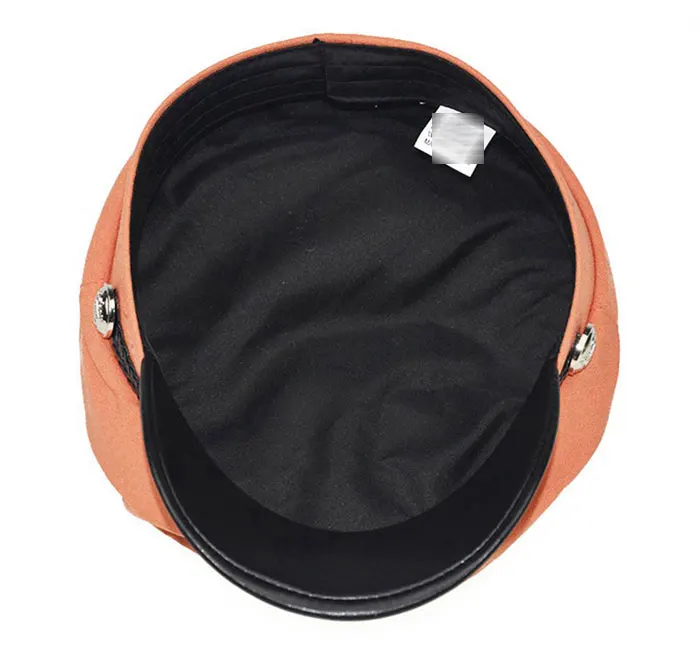NEW Autumn Octagonal Hats For Women Fat Military Baseball Cap Ladies Solid Caps Women Casual Berets Hat Gorra Militar
