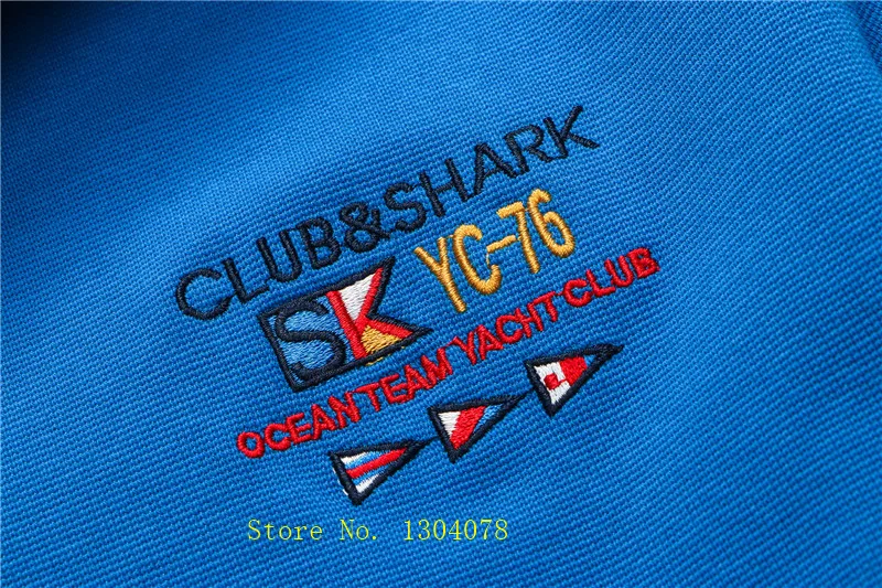 Новое качество Мода tace Shark бренд мужские свитера и пуловеры известный бренд половина на молнии свитер для мужчин плюс размер M-3XL
