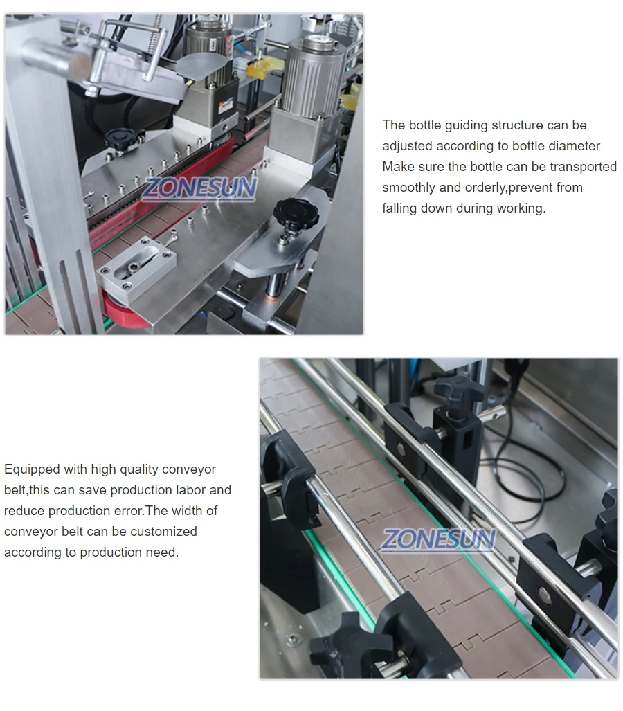 ZONESUN ZS-FAL180X2 Automatic F-style Bottle Industrial Raw Materials Servo Filling and Capping Machine With Cap Feeder