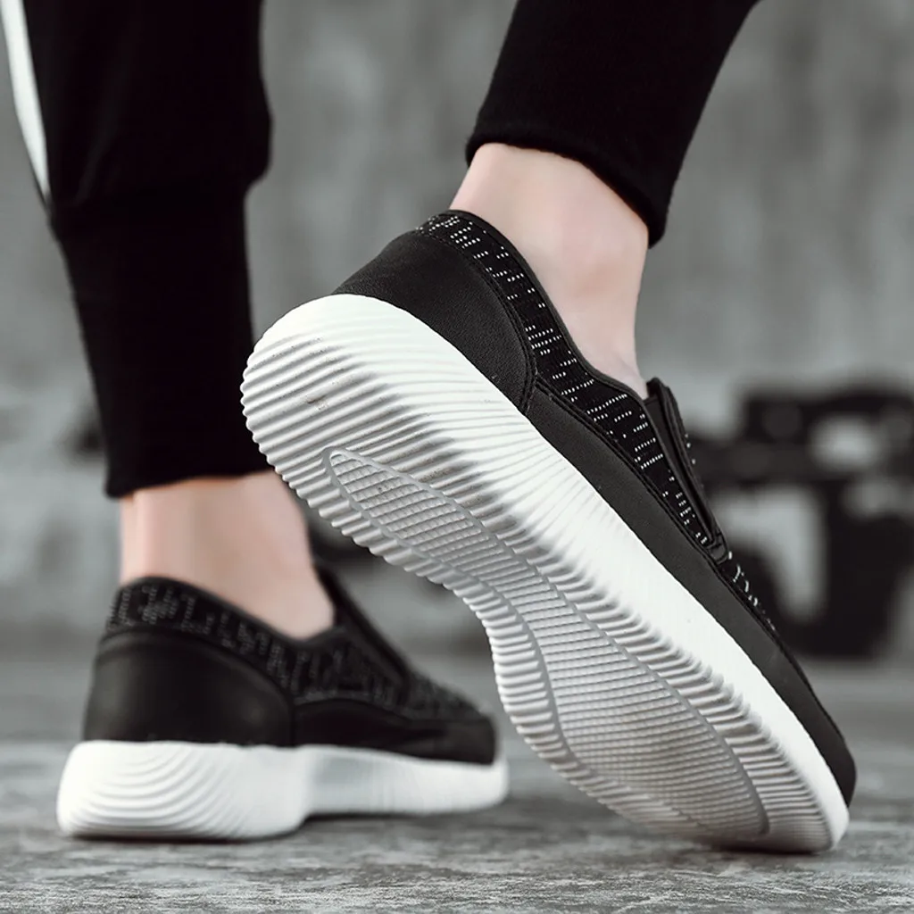 KANCOLLE Fashion Men Outdoor One-Legged Lazy Breathable Shoes Comfortable Soft Sneakers Athletic Tourist Shoes Leisure Shoes1217