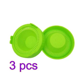 

3pcs Household Growing Bean Indoor Sprouting Lid 86mm Wide Mouth Jar Screen Sprouting Strainer Lid Kit For Mason Jar Supplies