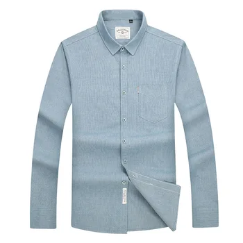 

Extra Large Long Sleeve Shirt Male Leisure Plus Fat plus Size Loose Fat Men Backing Shirt Tide Fat Popular Shirt