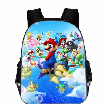 

Cartoon Super Mario Bros Sonic Boom Kids Backpack Kindergarten School Bag Children Printing Backpack Girls Boys Mochilas