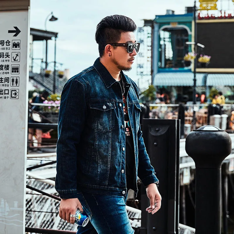 Denim Jacket 97% Cotton Jackek For Men 