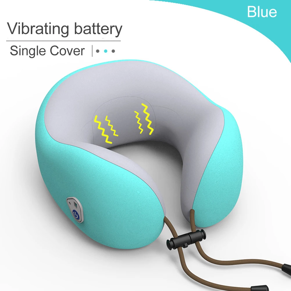 

Sleeping Home Office Portable Electric Therapy Resting Nap Headrest Multifunction Neck Support Driving U Shape Massage Pillow