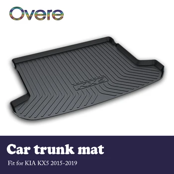 

Overe 1Set Car Cargo rear trunk mat For Kia KX5 2015 2016 2017 2018 2019 Styling Waterproof mat Anti-slip carpet Car accessories