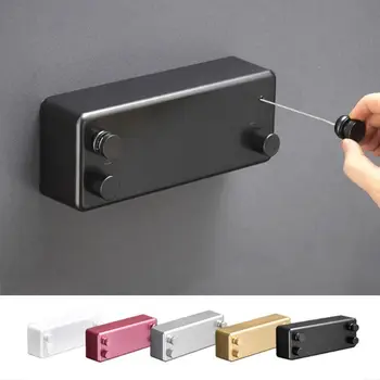 

Retractable Invisible Clothesline ABS Aluminum Dryer with Adjustable Stainless Steel Double Rope String Hotel Style