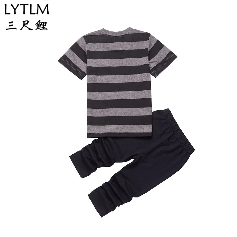 LYTLM/костюмы для мальчиков коллекция года, летняя одежда для мальчиков, футболки и шорты комплект одежды для детей, костюм из 2 предметов для девочек детская одежда, костюм для детей
