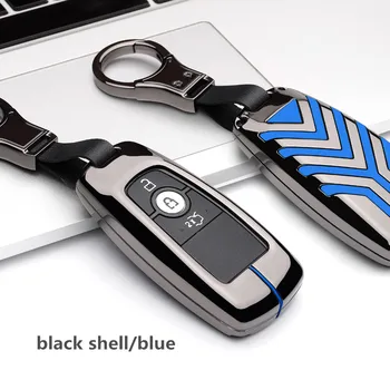 

Zinc Alloy Car Key Cover Case Protection Protect For Ford 2018 Ecosport Ranger Raptor Auto 2 Button Smart Remote Shell Covers