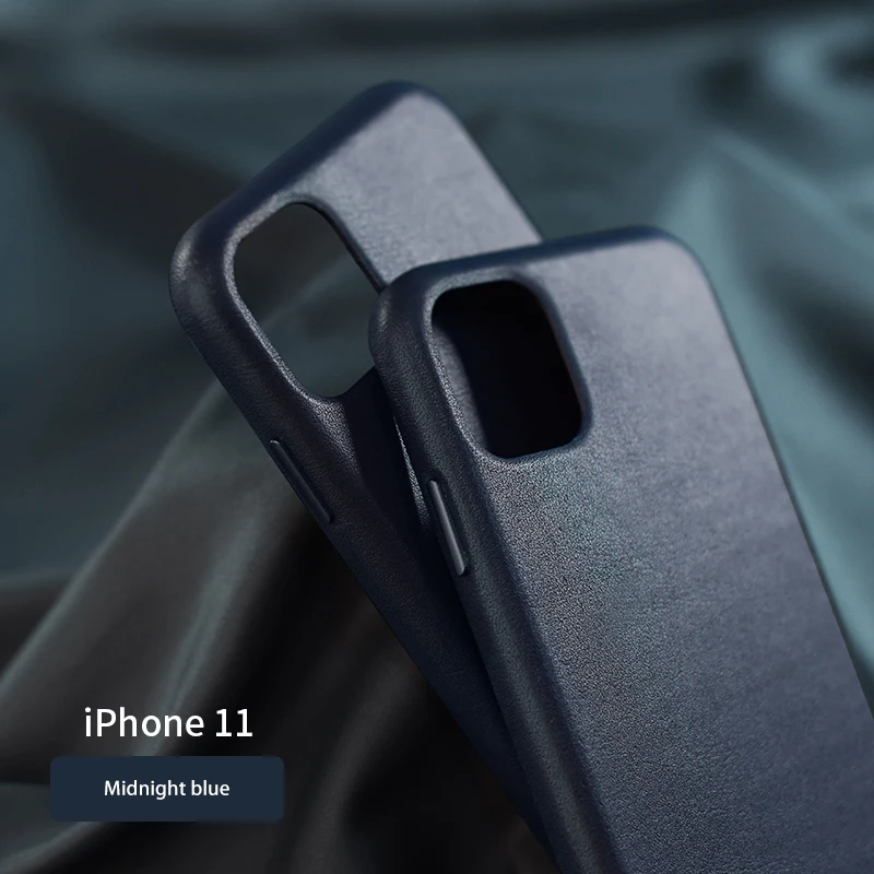 IPhone11 чехол apple promax кожаный защитный чехол кожаный чехол MAXpro кожаный чехол все анти-капля популярный логотип Официальный por cr - Цвет: Синий