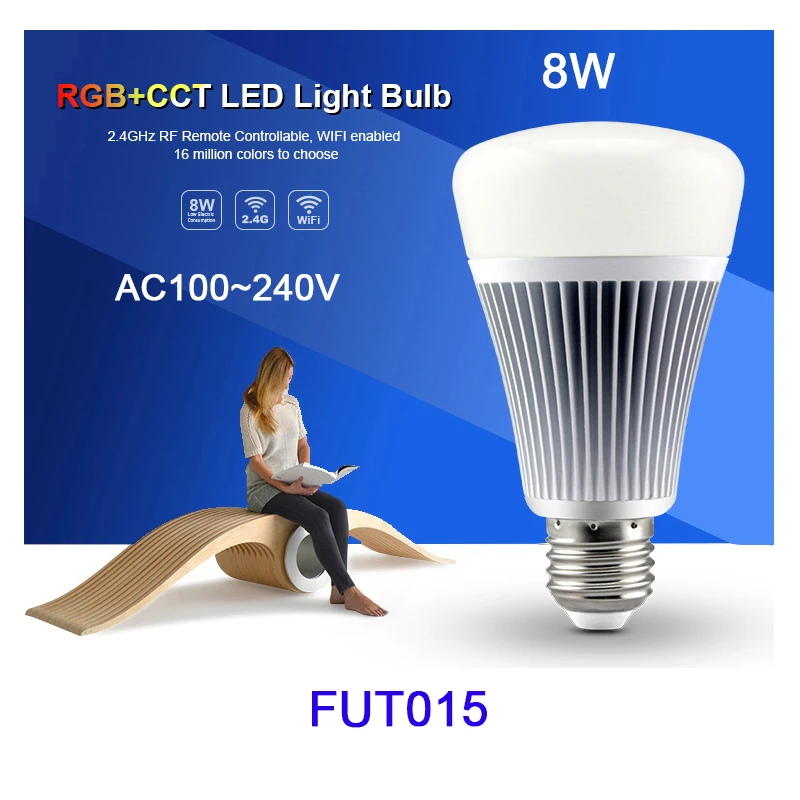 MiBOXER FUT103/FUT104/FUT013/FUT014/FUT015/FUT012/FUT105 4 Вт 5 6 8 9 12 E14 GU10 MR16 E27 RGB CCT Светодиодная лампа Blub