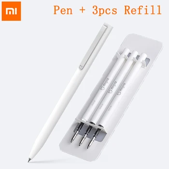 

Original Xiaomi Signing Pens 9.5mm Sign Pen PREMEC Smooth Switzerland Refill MiKuni Japan Ink add Mijia Pens Black blue Refill