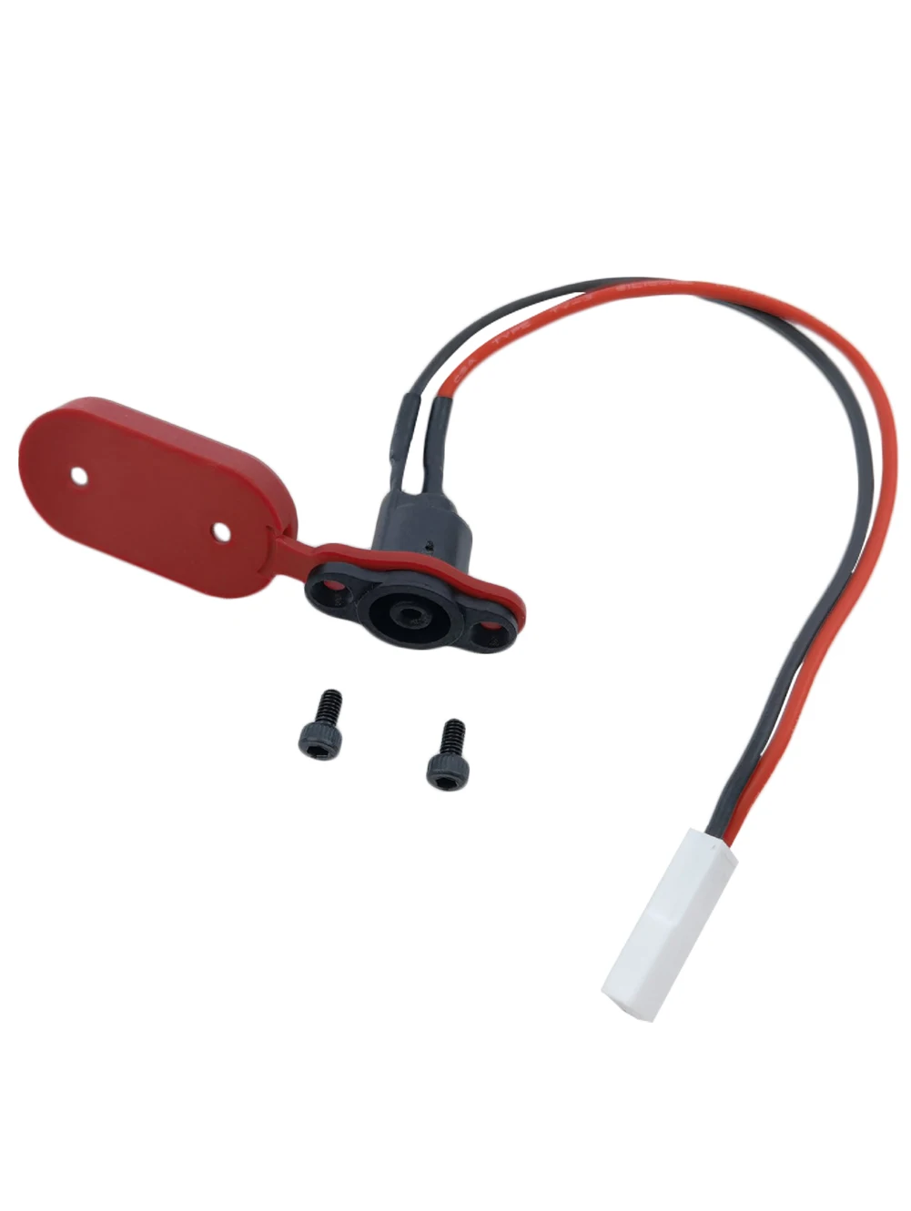 Electric Scooter Power Charger Cord Cable+Charging Port Plug Cover for  Xiaomi Mijia M365 Scooter Accessories
