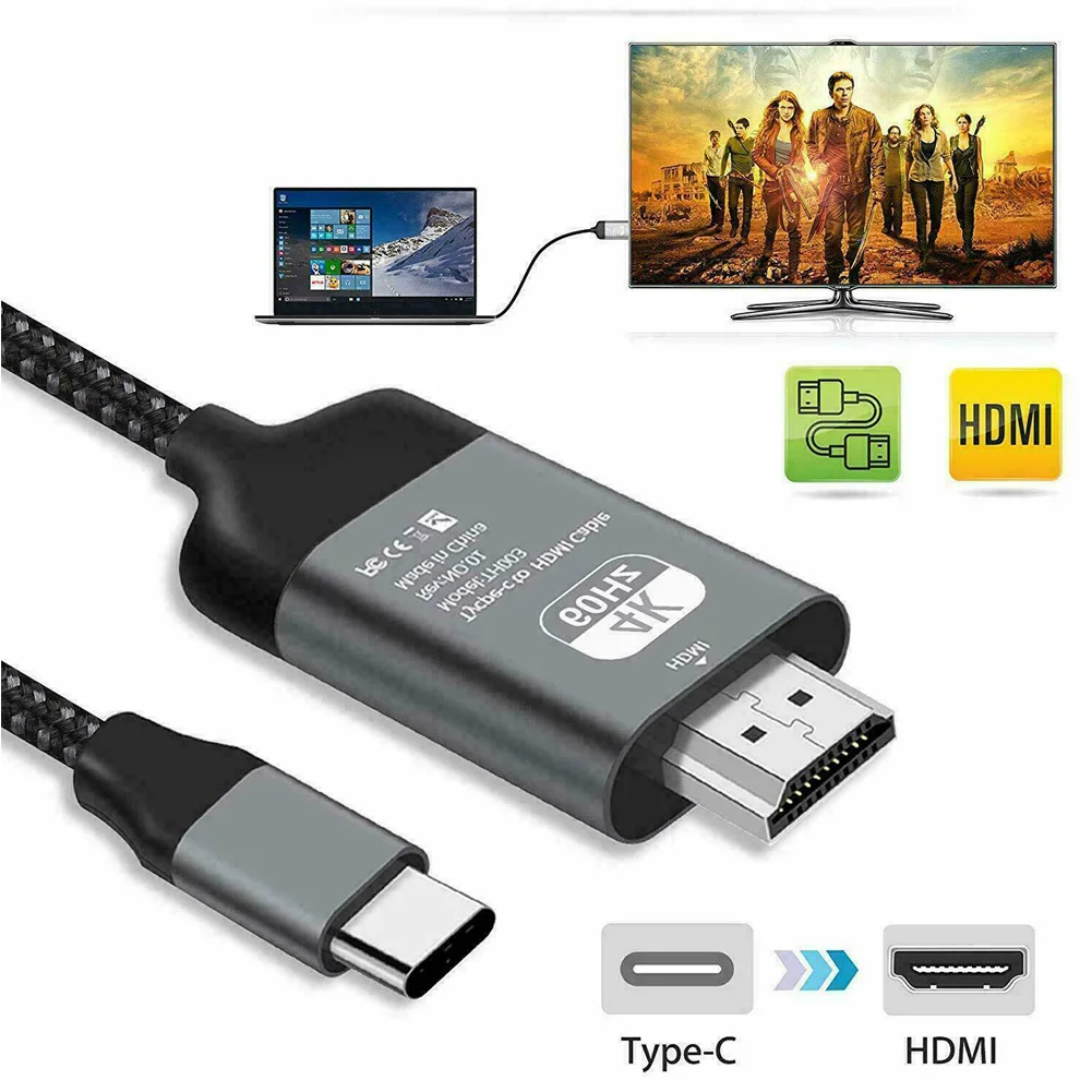 Тип C к HDMI HD tv AV ТВ кабель адаптер для samsung Galaxy S9 S10 Note 9 USB 3,1 USB-C к HDMI адаптер конвертер «Папа-мама»