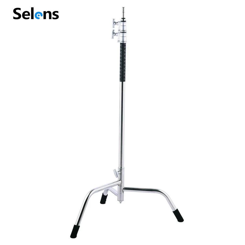 Selens Photography Light Stand Foot Protection Non-slip Studio Stainless Steel Light Stand Leg Cover for Tripod