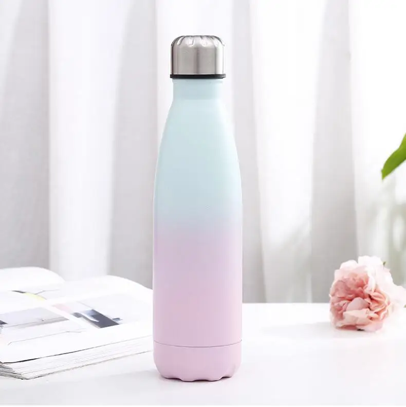 A Zounich 500ML Thermos Double Wall Stainless Steel Vacuum Flasks Thermos Cup Tea Milk Travel Mug Thermo Bottle Thermocup BPA Free - Цвет: A