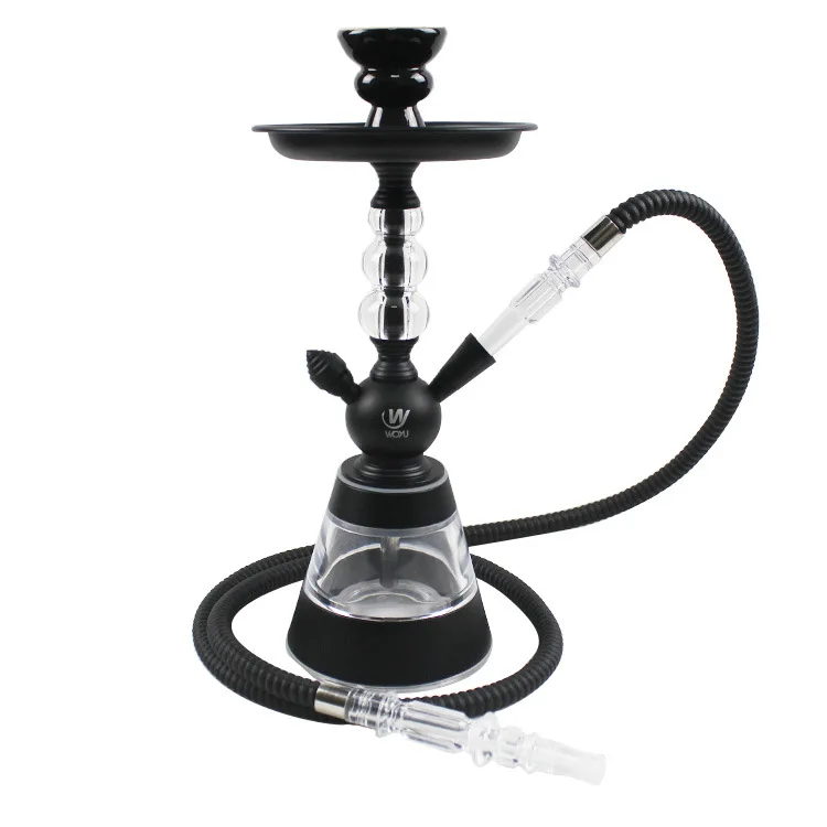 

4colors Arab Acrylic Small Size Portable Hookah Set with LED Light Chicha Nargile Charcoal Cachimba Shisha Pipes Accessories