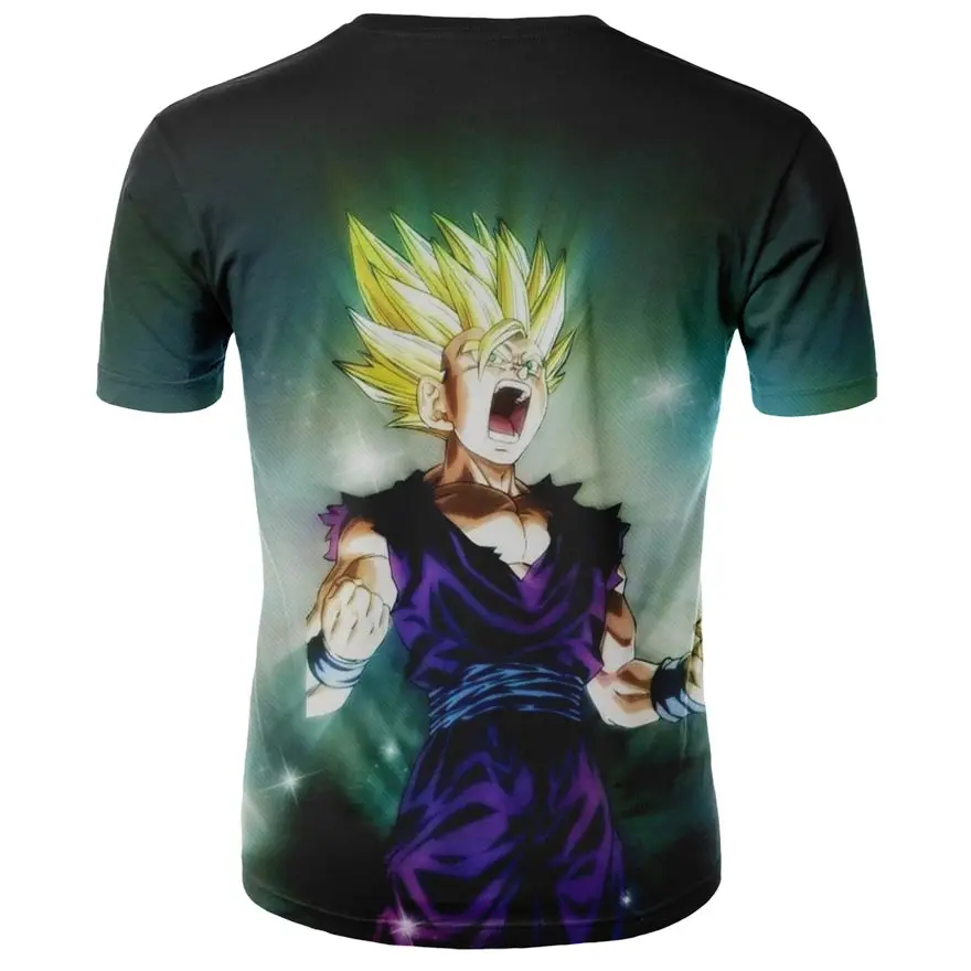 Мужская футболка Dragon Ball 3D печать футболка Гоку драгонболл зет анимация высокое качество удобная дышащая Повседневная футболка с круглым вырезом