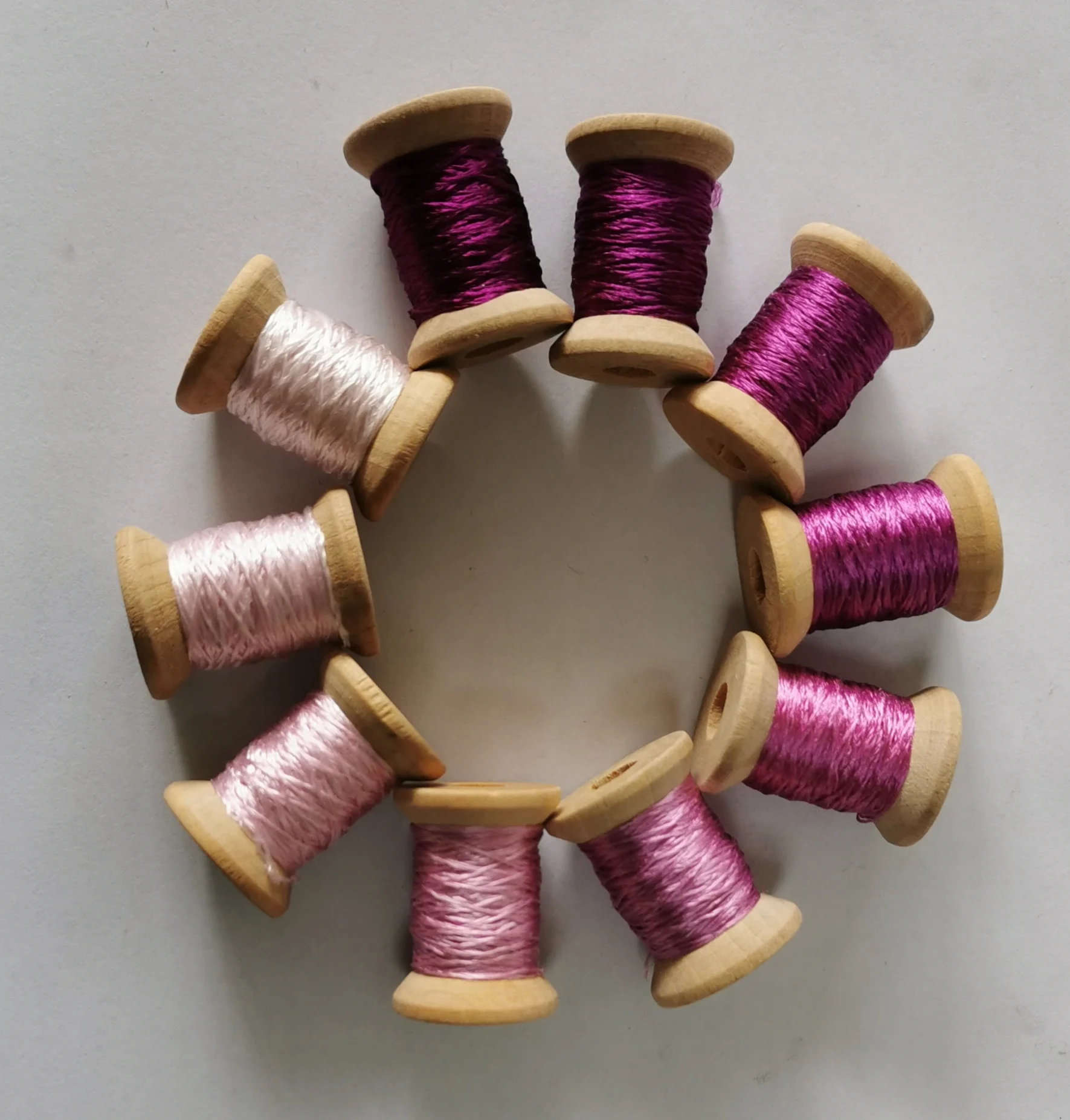 10 spools 100 natural mulberry silk embroidery floss threads for hand