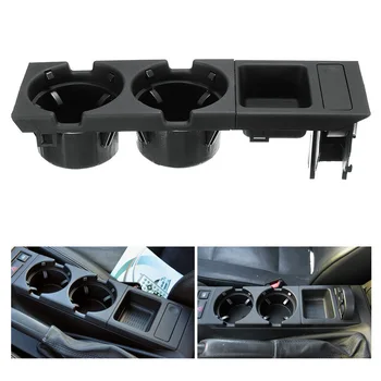 

Hot New Double hole car front center console cup rack / change box + Coin Holder Tray for BMW 3Series E46 1998-2004 Black