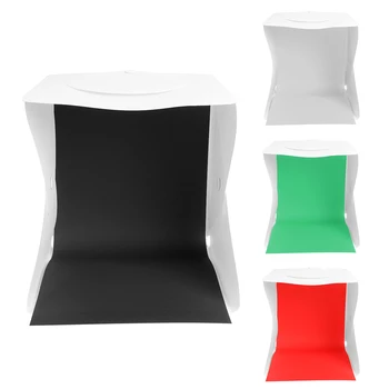 

Photo Studio Photography Light Tent Portable Kit with LED Ring Light 4 Backdrops Professional Picture Enjoying Ornament