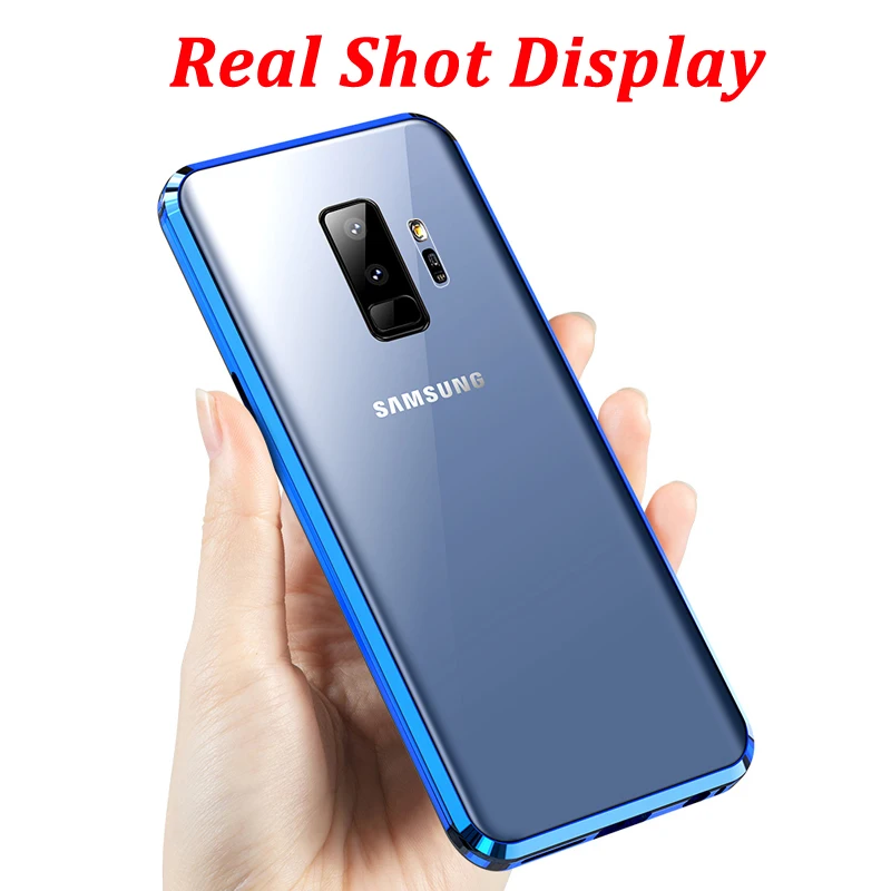 Magnetic Metal Double Glass Case For Huawei P30 Lite Cases Huawei P40 Pro P20 Mate 20 30 Nova 5T 3i 7 SE Y9 Prime 2019 Covers