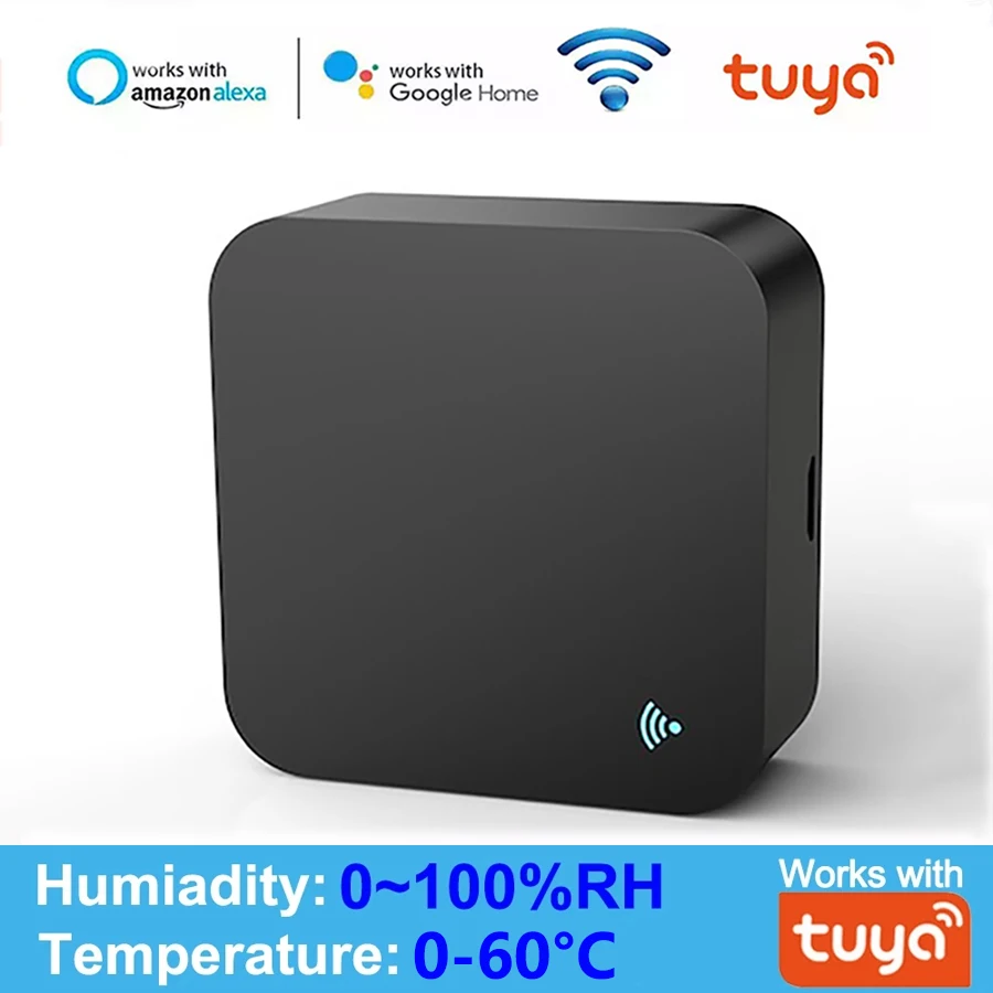 Sensor de temperatura y humedad con Control remoto por WIFI, infrarrojos, Automatización del hogar inteligente, Alexa y Google Home