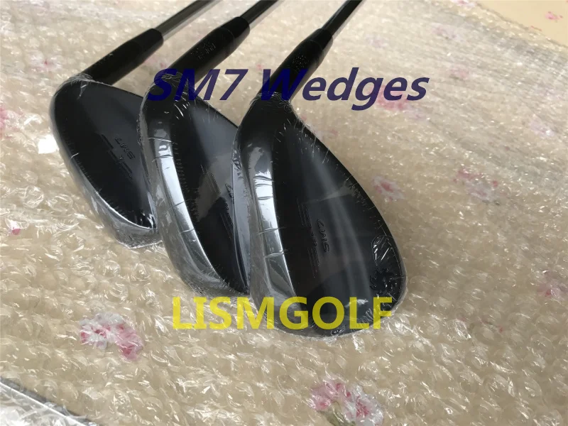 Высококачественные Универсальные клинья для гольфа SM7 черные 50 52 54 56 58 60 градусов