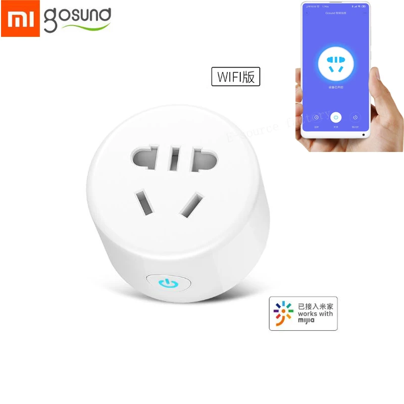 Xiaomi Gosund CP1 Цзя умная розетка Wi-Fi Смарт-розетка Телефон Управление ЖК-экраном таймером и Управление розетка с Mijia APP