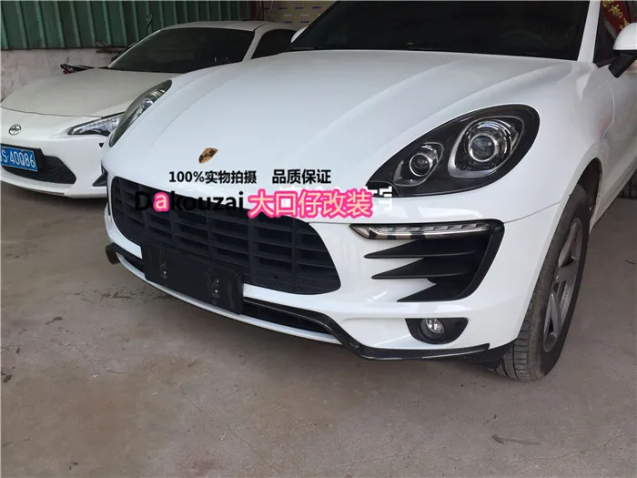 

Fit for Porsche Macan modified carbon fiber front bumper knife